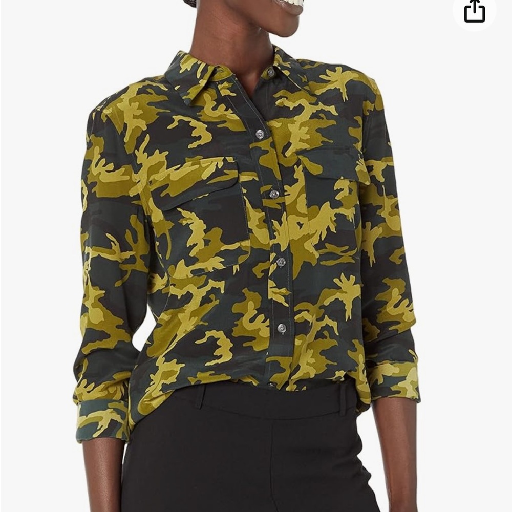 Equipment 
Womens Slim Signature silk shirt